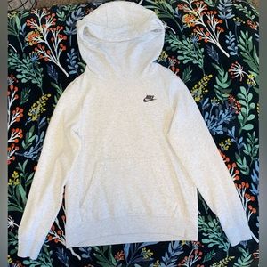 Women’s Nike White Funnel Neck Hoodie (S)